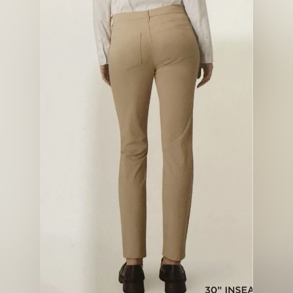 NWT Chaps Women's Stretch Trouser size 16 in Tan - Picture 2 of 5